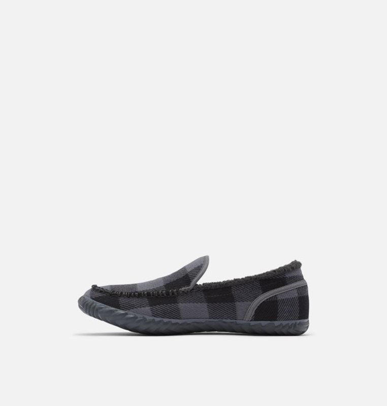 Mens Slippers Grey - Sorel Dude Moc™ - 618-OZNGDR